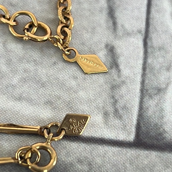 Sarah Coventry bundle of 2 gold tone beaded necklaces - Picture 7 of 9